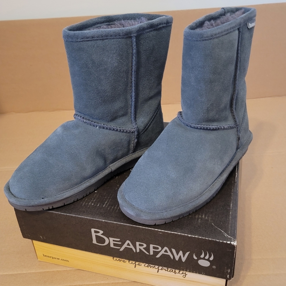 BEARPAW EMMA YOUTH SIZE 3 CHARCOAL
